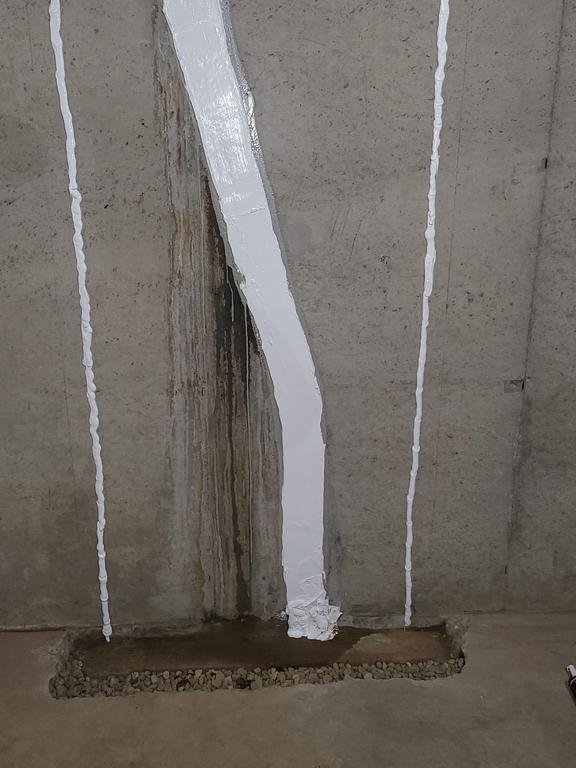 poured wall crack repair